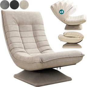 Deuba Scaun de relaxare - crem