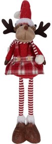 Ren de Crăciun Becky, picioare telescopice, 46 cm