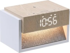 Immax NEO 09114L - Lampă de birou LED CALM cu ceas deșteptător și funcție de încărcare LED/1,2W/5V