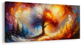 Tablou arborele vieții colorat în furtună
