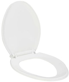vidaXL Capac WC cu închidere silențioasă, eliberare rapidă, alb