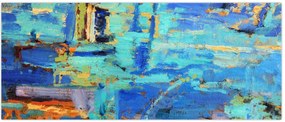 Tablou - pictură abstractă în ulei (120x50 cm)