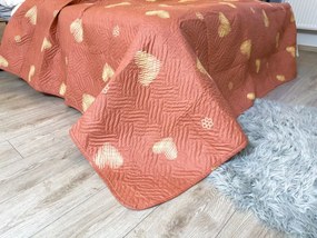 Cuvertura de pat ORANGE HEART, roz Dimensiune: 170 x 210 cm