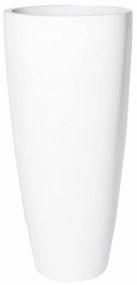 Ghiveci de flori Dax, alb lucios, dimensiuni multiple - PotteryPots mărimea: L - v. 80 cm, ⌀ 37 cm
