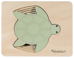 Puzzle de inserat din lemn Turtle – Kindsgut