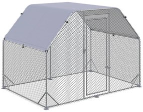 PawHut Coș pentru Găini cu Acoperiș, Coteț pentru 4-6 Găini, Casă în Aer Liber, 280x190x195 cm | Aosom Romania