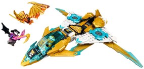 Set de construit LEGO   Ninjago, Avionul Dragon de Aur al lui Zane, 258 piese