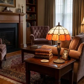 Brilagi - Lampă de masă Tiffany din vitralii SIENNA 1xE27/60W/230V