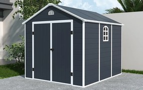 Casă de scule din plastic Bergen 2,4 x 2,8 m CoverTech antracit