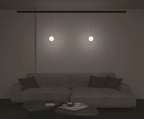 Spot LED suspendat, accesoriu pentru sina magnetica Exility, Luna negru 3000K