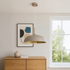 Lustră pe cablu Brilagi ABRAHAM 1xE27/60W/230V d. 45 cm bej