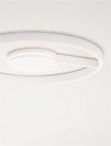 Lustra circulara aluminiu alb LED CCT SIENA 60cm