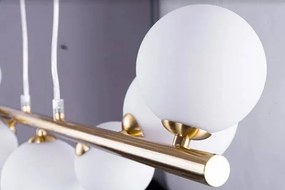 Lustra suspendata design modern SYBILLA 10 gold