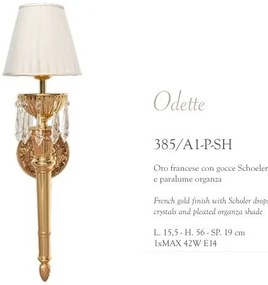 Aplica de perete LUX realizata manual cu cristale Scholer Odette