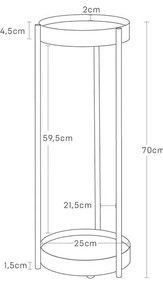 Suport pentru flori din metal (înălțime 70 cm) Tower – YAMAZAKI