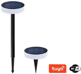 Immax NEO 07910L-LED RGB lampă solară LED 1W 5V rotundă IP54 Tuya dimabilă