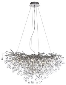 Lustra suspendata design magnific ICICLE crom, 50x100cm