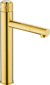 Mexen Diamond baterie înaltă pentru chiuvetă, aurie - 71510-50