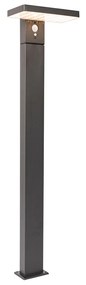 Stâlp de exterior gri închis 80 cm cu LED și lumină reglabilă pe panou solar - Sunnie
