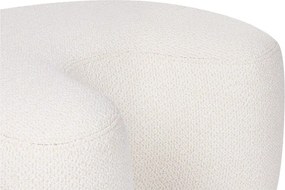 Puf bej cu tapițerie din țesătură bouclé Ü – noo.ma