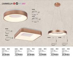 Plafoniera LED camera de zi, sufragerie, dormitor Carmella 5056 RX