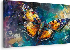 Tablou - Fluture, pictură în ulei (90x60 cm)