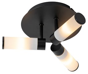 Plafoniera moderna pentru baie neagra cu 3 lumini IP44 - Bath