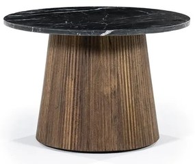 Masuta de cafea rotunda Maxim 60x60 cm neagra
