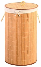 Kesper 19572 Bamboo coș de rufe lumină, 60 x 35 cm