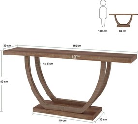 MACI22 - Masa Consola, 160 cm, masuta hol, living, dormitor - Maro
