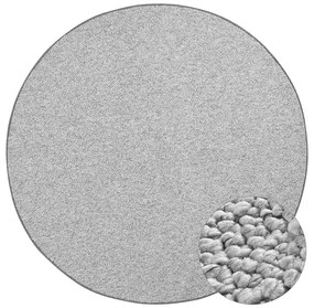 Covor gri rotund ø 200 cm Wolly – BT Carpet