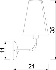 Aplica de perete TORTOLA 2xE14/15W/230V maro/crem