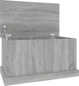 vidaXL Cutie de depozitare, gri sonoma, 70x40x38 cm, lemn prelucrat