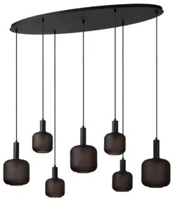 Lustră pe cablu Lucide 45405/07/30 ELOISE 7xE27/40W/230V negru