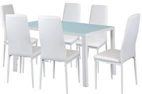 Liana 6+1 set de sufragerie alb