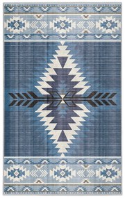 Covor albastru lavabil 160x230 cm Ethnic Geo – Mila Home