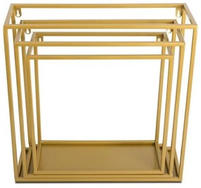 Poliță de perete aurie 35x35 cm