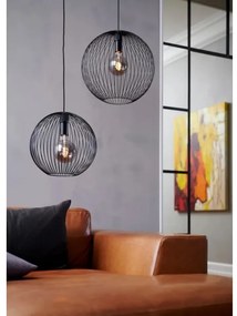 Nordlux - Lustră suspendată cu cablu BERONI 1xE27/60W/230V neagră