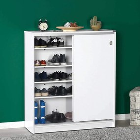 Comoda Multifunctionala Adore Diamond, 2 usi glisante, 5 rafturi,  91 x 105 x 37 cm