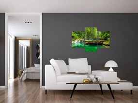 Tablou - Cascada Erawan din Kanchanaburi, Thailanda (90x60 cm)