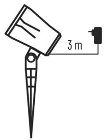Proiector LED de Crăciun de exterior LED/3,6W/230V IP44 alb rece