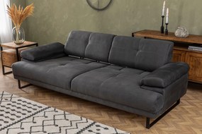 Canapea Extensibilă cu 3 Locuri Mustang, Antracit