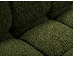 Modul pentru canapea modulară verde cu tapițerie din țesătură bouclé (de mijloc) Bellis – Micadoni Home