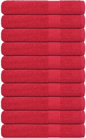 vidaXL Prosoape de saună, FROGN, roșii, 80x200 cm, 360 g/m², 10 buc.