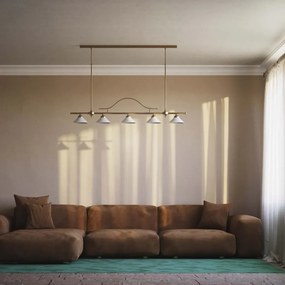 Lustra din alama cu inaltime reglabila Sofia 5L