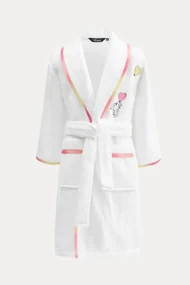 Halat pentru copii RAINBOW GIRL în cutie cadou 4 ani (mărime 104 cm) Alb / White