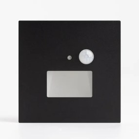 Aplica LED pentru scară cu senzor de mișcare, 1,5W, 230V, 3000/4000/6000K, neagră