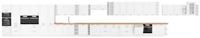Raft de bucătărie superioară Lucid 30 G 90 OTW (alb + alb). 1041074