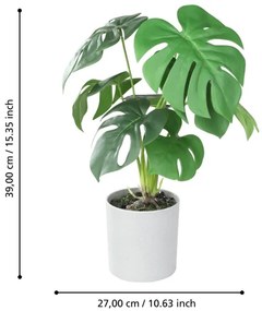 Plantă artificială în ghiveci Eglo 428017 TOBETSU 42x30 cm monstera