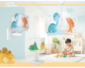 Lampă de perete pentru copii Dalber 63459 - BABY DINOS, 1x E27/15W/230V, multicoloră